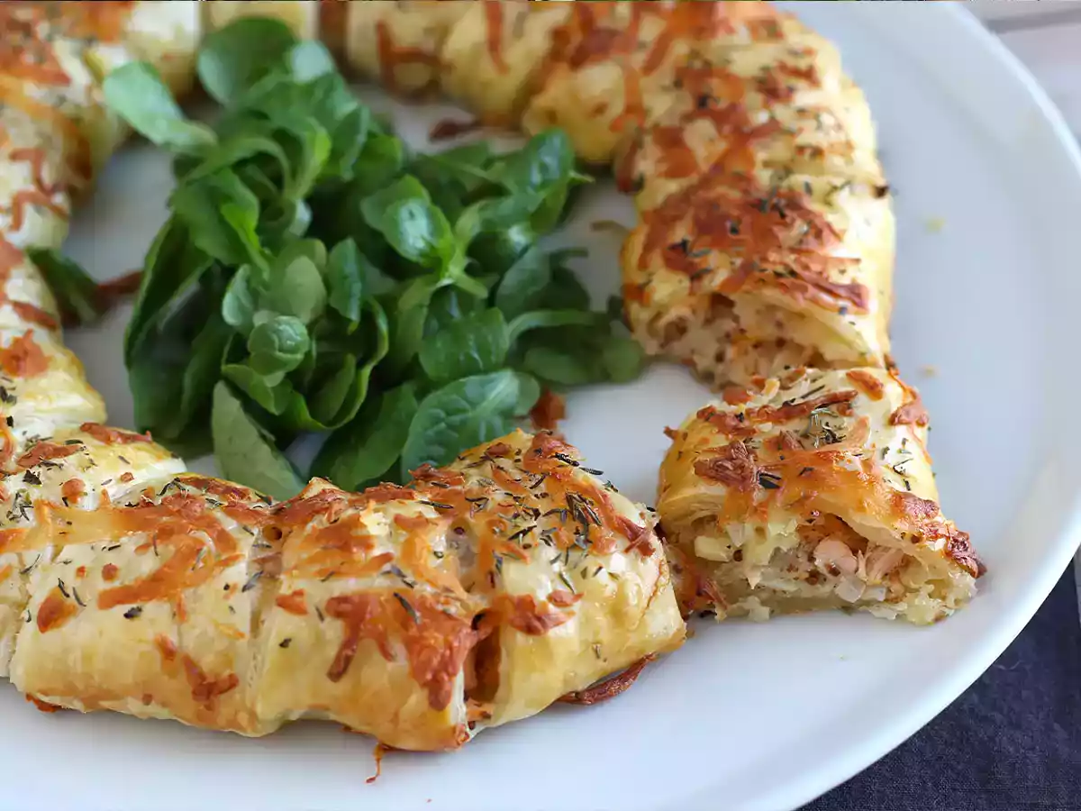 Corona di sfoglia con salmone - foto 2