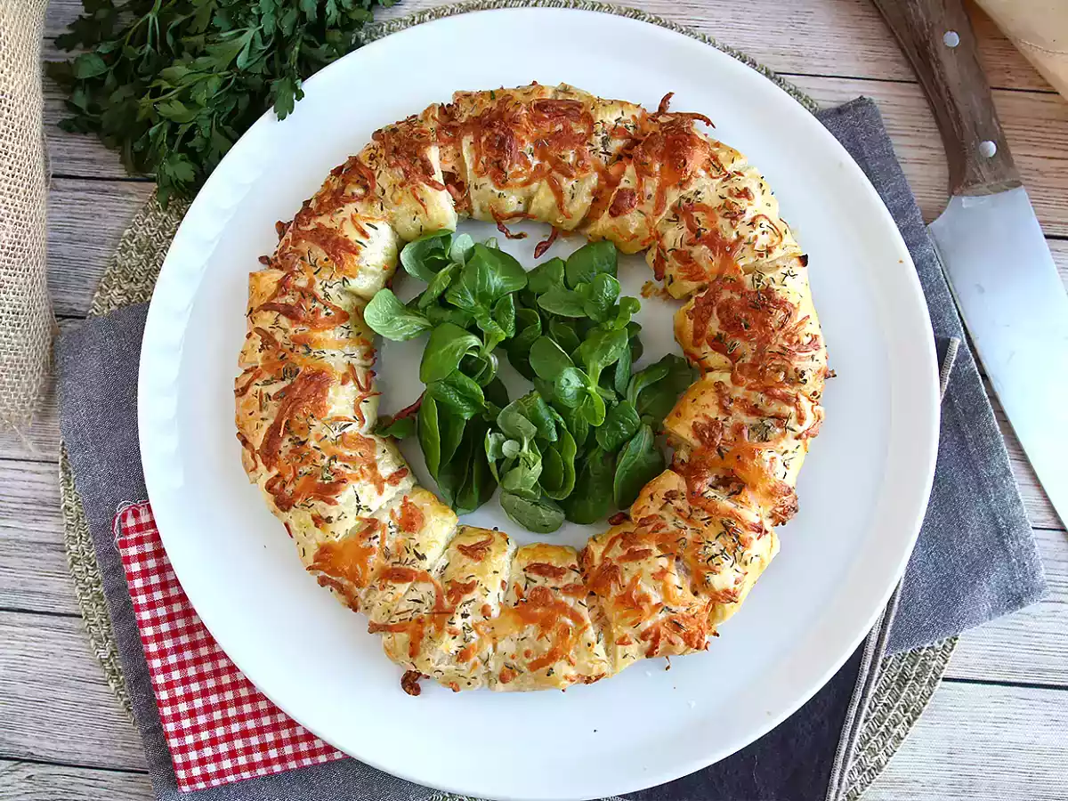 Corona di sfoglia con salmone - foto 4