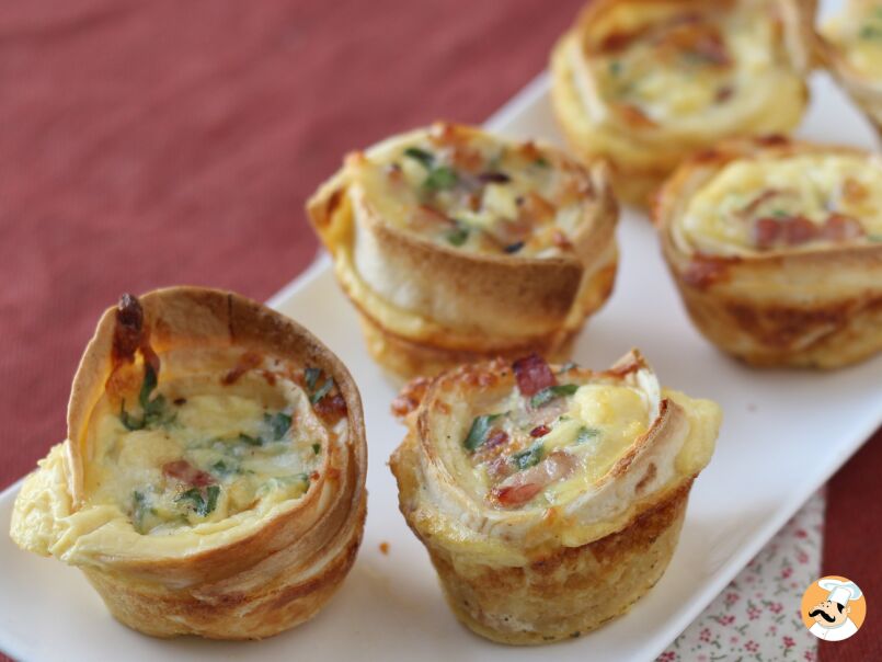 3. Mini quiche con tortillas