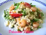 Ricetta Cous cous gamberetti, rucola e pomodorini