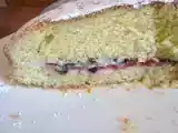 Ricetta Torta paradiso senza burro con crema di latte, fragole e cioccolato