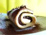 Ricetta Rotolo al cioccolato o alla crema ganache o biscuit chiaro ripieno al cioccolato