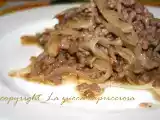 Ricetta Ragù di macinato di manzo e insalata belga