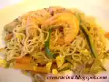Ricetta Spaghettini cinesi con verdure e gamberi