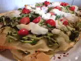 Ricetta Millefoglie di pane carasau con zucchine, pomodorini e burrata