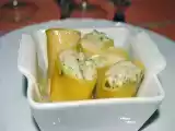 Ricetta Paccheri con ripieno di broccoli su letto di fonduta