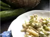 Ricetta Carbonara bianca con prosciutto arrosto, caciocavallo affumicato e zucchine