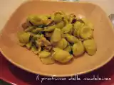 Ricetta Lo stomaco è un elastico: orecchiette con crema di zucchine, zafferano e cozze