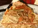 Ricetta Noodles con pollo, verdure e mandorle di dolcipensieri