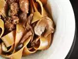 Ricetta Pappardelle integrali con funghi, salsiccia e castagne