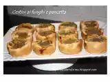 Ricetta Cestini ai funghi e pancetta