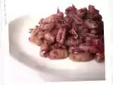 Ricetta Gnocchetti sardi con crema al radicchio, noci e vino rosso