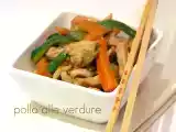 Ricetta Pollo alle verdure (con wok)