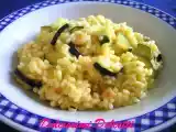 Ricetta Risotto dorato con gamberetti e zucchine