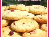 Ricetta Cookies con cranberries, fiocchi d'avena e cioccolato bianco