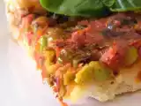 Ricetta Torta salata con piselli e pomodoro