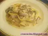 Ricetta Pappardelle con funghi e besciamella