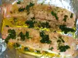 Ricetta Salmone al cartoccio con prezzemolo e noci