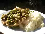 Ricetta Pollo con piselli e riso basmati