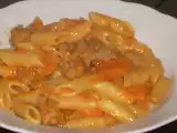 Ricetta Penne con crema di zucca e salsiccia