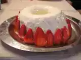 Ricetta Biancomangiare in salsa di fragole