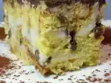 Ricetta Dessert di natale al panettone, besciamella dolce e gocce di cioccolato