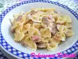 Ricetta Farfalle ai funghi e mortadella