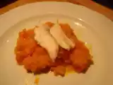 Ricetta Sogliole con crema di zucca e porri