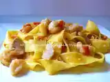 Ricetta Pappardelle con ragu' leggero di cernia