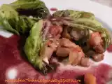 Ricetta Involtini di verza alle verdure invernali e salsa al vino speziato