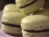Ricetta Macarons verde pastello, alla menta e cioccolato fondente