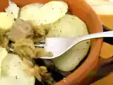 Ricetta Freddo febbraio! - spezzatino di maiale e verze in cocotte con coperchio di patate