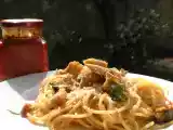 Ricetta Spaghetti carciofi e nduja con pane tostato