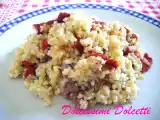 Ricetta Burghul con salsiccia e pomodori secchi