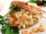 Ricetta Risotto scampi e gamberetti in pentola a pressione