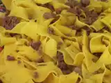 Ricetta Pappardelle al ragù di cinghiale.