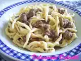 Ricetta Strozzapreti con cavolo cappuccio e salsiccia