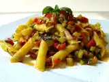 Ricetta Garganelli con ragu' di verdure