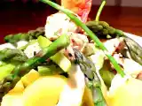 Ricetta Insalata di patate e asparagi con coniglio alle erbe