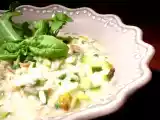 Ricetta Risotto primaverile con zucchine, funghi, rucola e taleggio