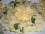 Ricetta Corona di risotto alle zucchine con cuore di gamberetti all'arancia