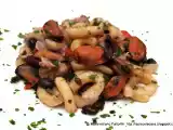 Ricetta Le paste regionali: pecorare con cozze, fagioli neri e pancetta croccante