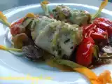 Ricetta Involtini di sogliola con trito aromatico e verdure mediterranee
