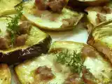 Ricetta Bruschette di melanzane con salsiccia e stracchino