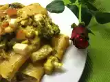Ricetta Paccheri risottati con broccoli, cavolfiori, salsa al curry e scamorza affumicata