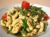 Ricetta Passatelli tartufati alle mandorle con pomodorini e rucola