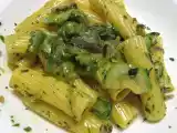 Ricetta Rigatoni con zucchine e zafferano