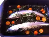 Ricetta Sgombro al forno con mandarini cinesi e passito
