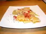 Ricetta Paccheri con filetti di spigola e pachino