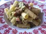 Ricetta Tortiglioni con pesto di zucchine e speck